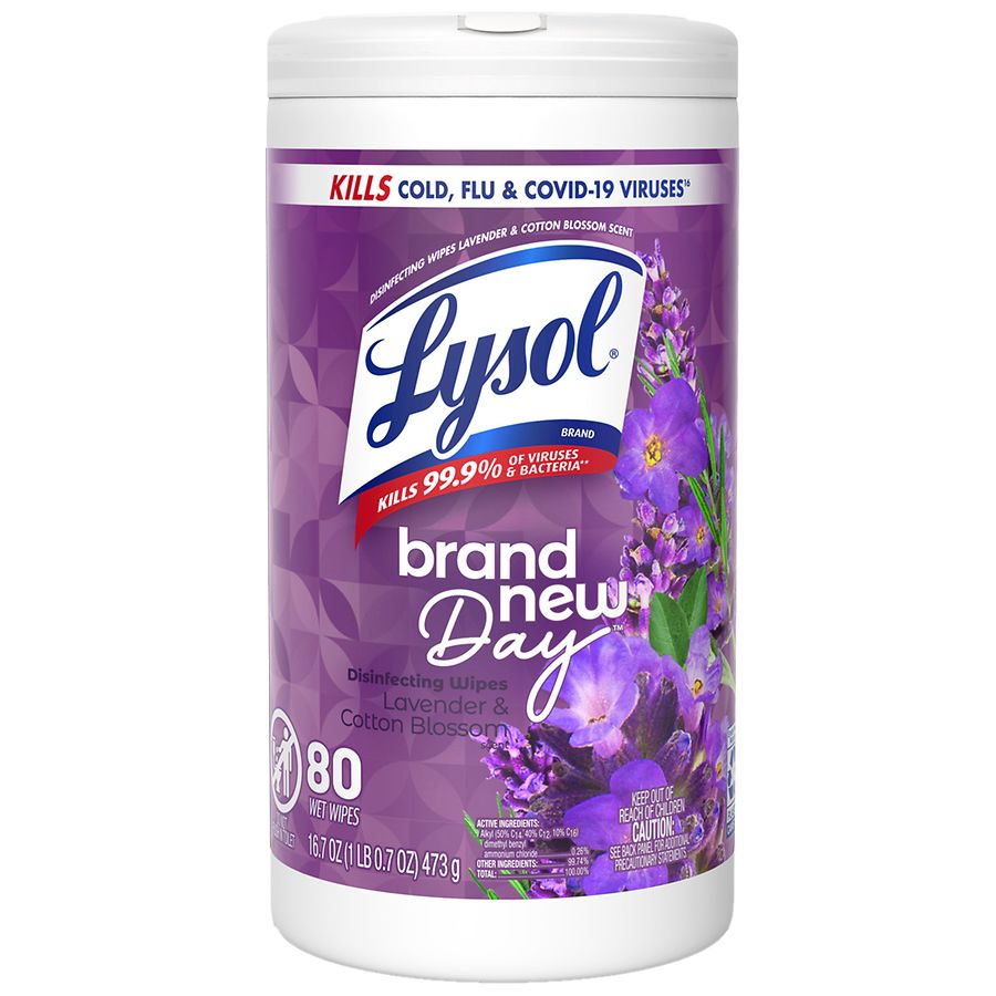 LYSOL DISINFECTING WIPES LAVENDAR 6/75CT 99368