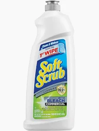 SOFT SCRUB W/BLEACH 24.OZ 9/BX