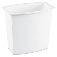 GARBAGE CAN WASTE BASKET WHITE 2GAL 10-1/2" H 10220012