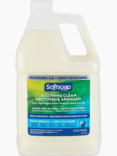 SOFTSOAP COLGATE W/ALOE VERA CLEAR 1 GAL REFILL