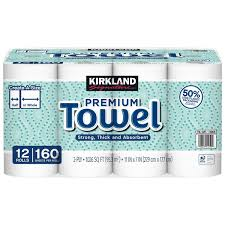 PAPER TOWEL ROLLS KIRKLAND 12/ROLLS DOUBLE ROLL 160 SHEETS  KK51259