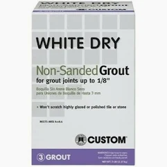 GROUT WALL WHITE UNSANDED 10LB DG01