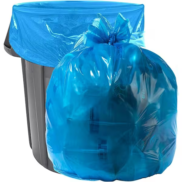 BAGS 64 GAL BLUE 43 X 50 100/CS