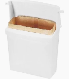 SANITARY RECEPTACLE WHITE HEAVY DUTY #1030