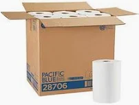 HAND TOWEL INDUSTRIAL ROLL NATURAL 8" X 350 12 ROLLS #12350