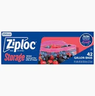 ZIPLOC STORAGE BAG GAL PLASTICO 12 X 40/PK 06853