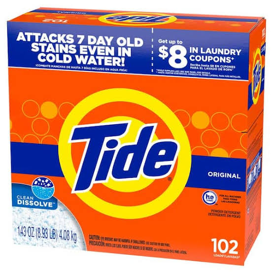TIDE POWDER ULTRA HE WITHOUT BLEACH 102LOADS 2 X143OZ #85006 TUPHE2