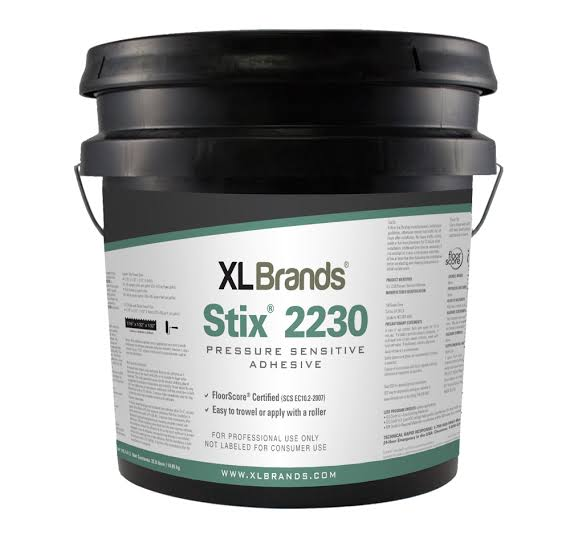 ADHESIVE LVT & VBT GLUE PRESSURE SENSITIVE STIX XL-2230 4/GAL