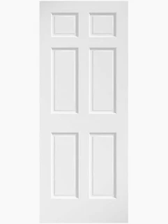 DOOR 6 PANEL HC COLON. WHITE 24" X 82''