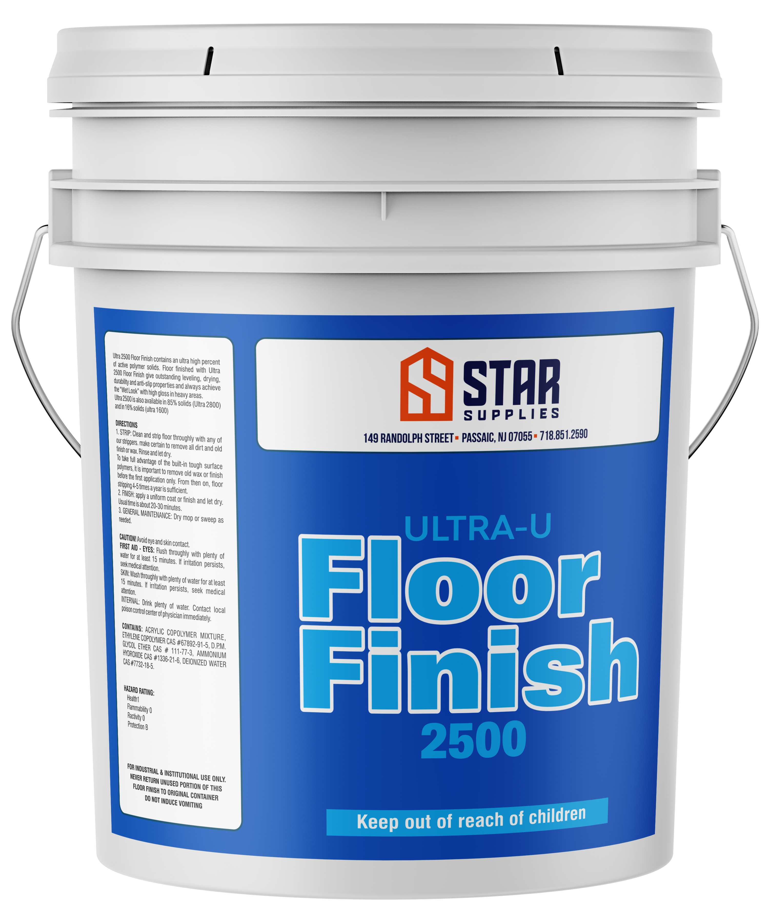 SUPER SHINE FLOOR FINISH 5 GAL 25% WAX