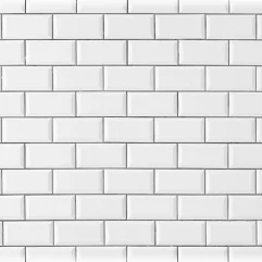 CERAMIC  TILE 3" X 6" WHITE  10/SF