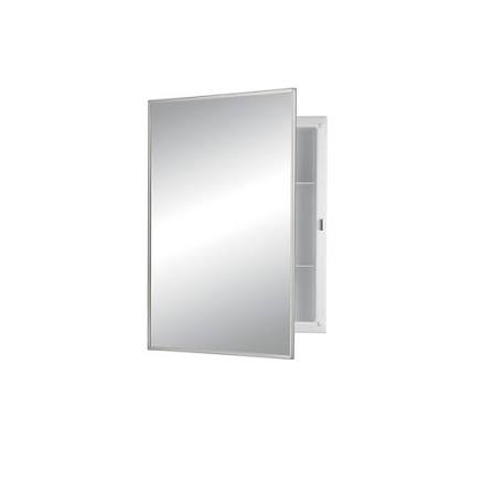 MEDICINE CABINET RECESSED 16" X 22"  METAL W/STAINLESS STEEL FRAME ST9622R1