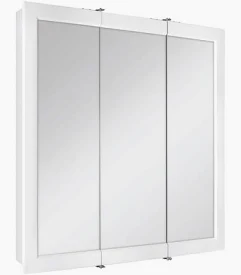 MEDICINE CABINET 24" X 26"  WHITE AMERICAN CLASSICS TRI VIEW  #W24
