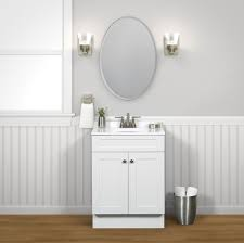 VANITY COMBO 24" X 18" WHITE SHAKER W/2KNOBS SBC24WW
