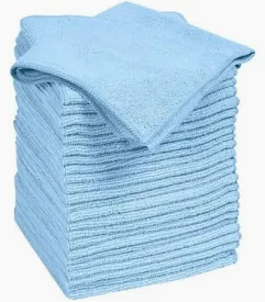 MICROFIBER CLOTHS 16'' X 16" LIGHT BLUE 12/PK 6003BL