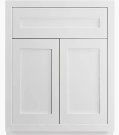 VANITY SINK BASE 24" X 18"-34.5 WHITE LUXOR L10-V2418-34.5