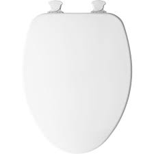 TOILET SEAT ELONGATED WHITE WOOD #TSWE1