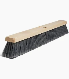 PUSH BROOM 24" PLASTIC BRISTLE BLK HAIR (HEAD ONLY) PPB24H