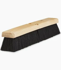 PUSH BROOM 18" PLASTIC BRISTLE BLK HAIR (HEAD ONLY) PPB18H