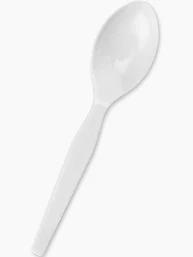 SPOONS TEA MED. WEIGHT 1000/PK WHITE 406014