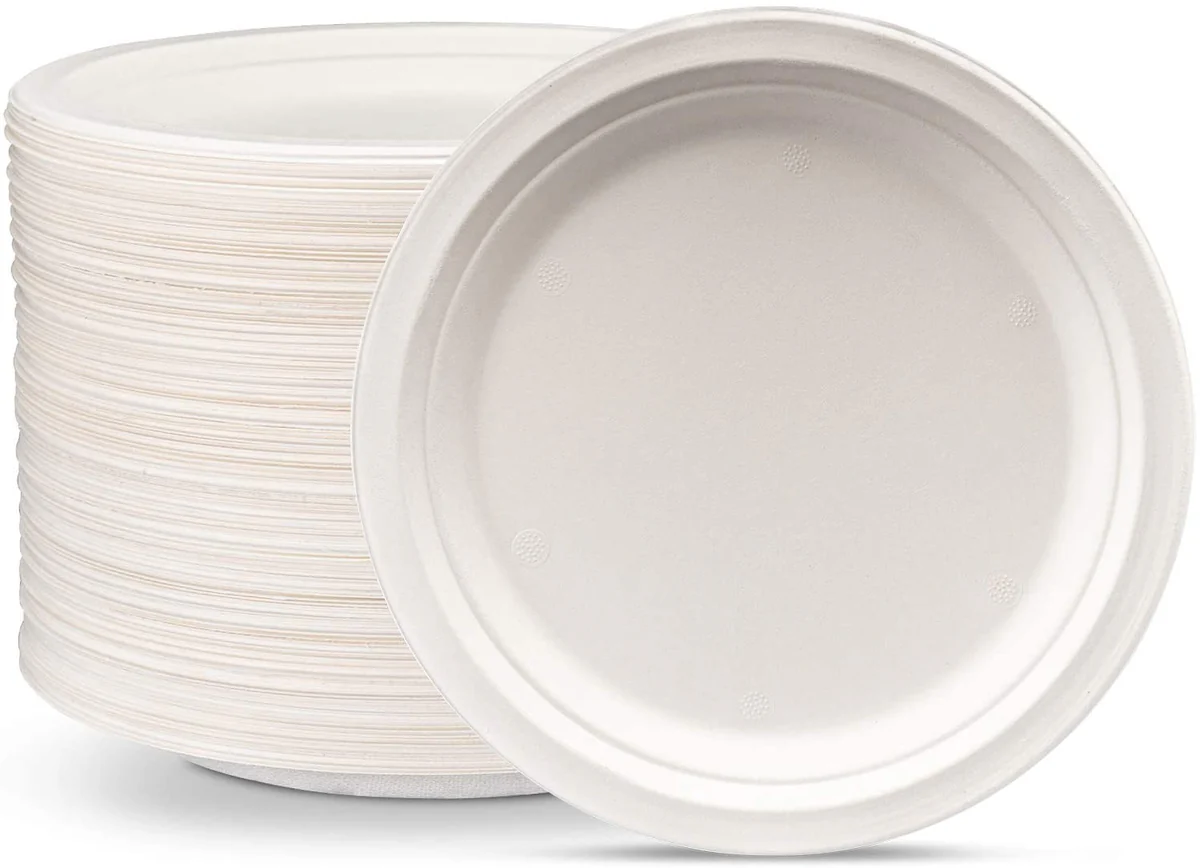 9" PLATES SUGAR CANE 500/PCASE RP09W