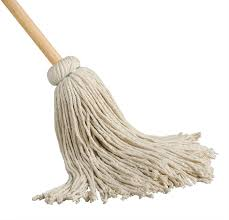 MOP DECK YACHT-MOP #12 W/48" BLUE STICK