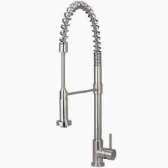 BOSTON HARBOR HIGH NECK PULL DOWN KITCHEN FAUCET SINGLE HANDLE CHROME SPRING STYLE FP4A0096CP
