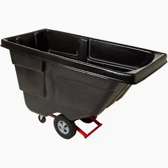 TILT CART RUBBERMAID #FG131400BLA  1.0 CUBIC YARD 850LB