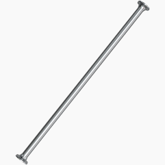 SHOWER ROD 6' ALUM EF0136