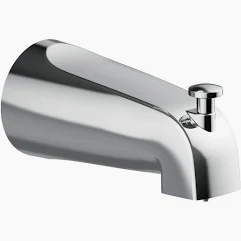 SPOUT DIVERTER FRONT CONNECTION  CHROME PLATED 5" 0620008