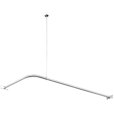 SHOWER ROD L SHAPE FRAME 6' COMPLETE W/ALL PARTS (02224,02318, & 0211)
