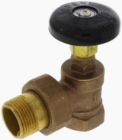 RADIATOR CONVECTOR VALVE ANGLE 1" IPS EF48130