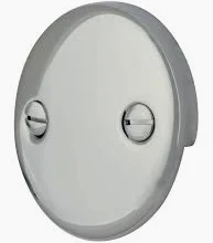 PLATE BLANK F/WASTE & OVERFLOW 2 HOLE W/O SCREW 0626006