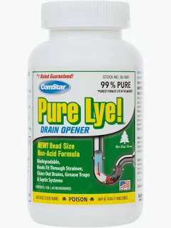 DRAIN OPENER POWER CRYSTALS LYE 1Lb 30-500