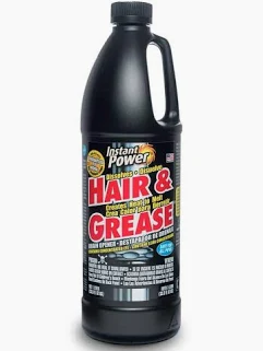 INSTANT POWER HAIR & GREASE DRAIN CLEANER 33.8OZ #1969