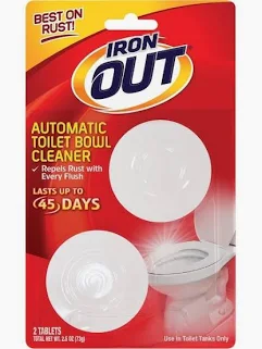 IRON OUT TOILET CLEANER 2 PC