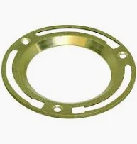 FLOOR FLANGE BRASS REG 4"