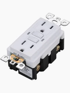 GFCI DUPLEX 15A TAMPER RESSISTANT  WHITE 06262 TR15WH-ST