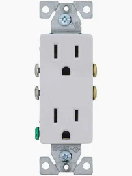 DECORA DUPLEX OUTLET WHITE (1107W)