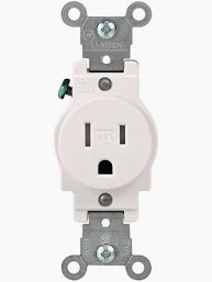 RECEPT AC OUTLET WHITE 125V 15 AMP (817W)