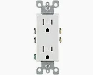 DECORA DUPLEX OUTLET WHITE TAMEPER RESISITANT (TR1107W)