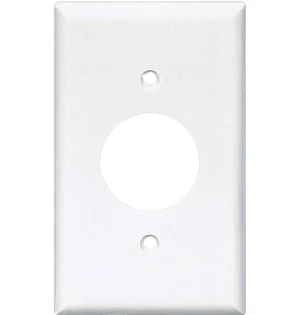 WALL PLATE AC SINGLE WHITE PLASTIC 2131W
