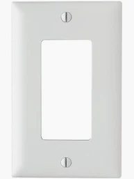 DECORA WALL PLATE WHITE OVERSIZE METAL SINGLE GANG #86834 AR-WJR1