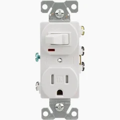 COMBO SWITCH & RECEPTACLE TR274W