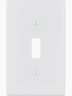 SWITCH PLATE OVERSIZE WHITE PLASTIC 90871 2144