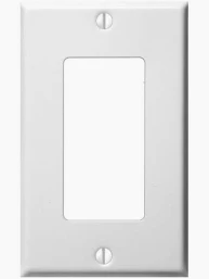 DECORA WALL PLATE WHITE OVERSIZE PLASTIC 2751W