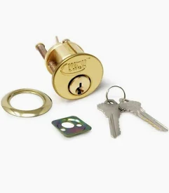 RIM CYLINDER BRASS CARDED TUF100