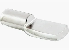 SHELF RESTS PIN TYPE 1/4" NICKEL