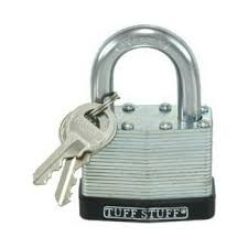 PADLOCK CHROME 1-1/2" KA