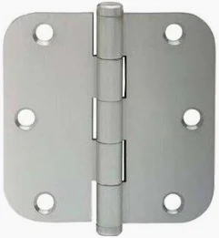 HINGE 3-1/2" X 3-1/2" RADIUS CORNER  CHROME   #86135R58DC